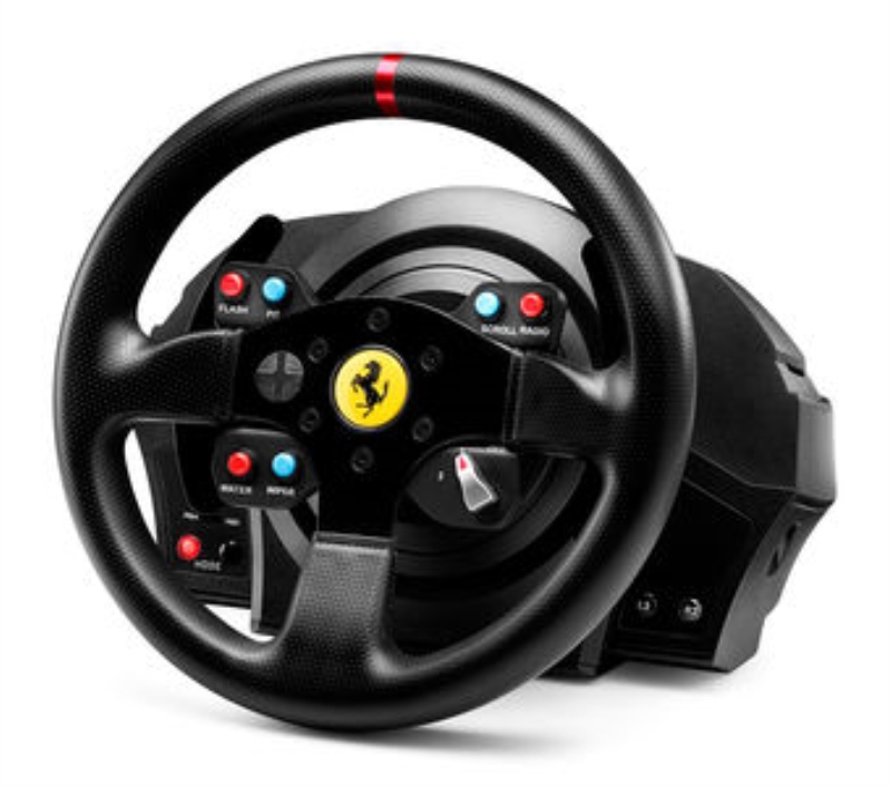 THRUSTMASTER Controller kit sterzo con pedaliera T300 RW Ferrari Alcantara Edition per PC, PS3/4 (licenza ufficia